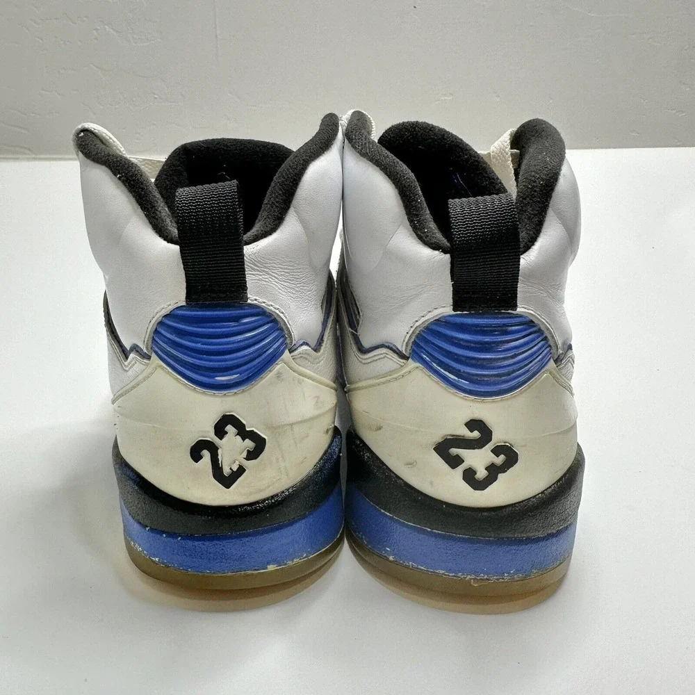 Nike Air Jordan‎ Sixty plus 60+ Laney Size 10.5 Mens Shoes White Blue Yellow
